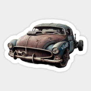 Rat rod race car 1950s Sticker